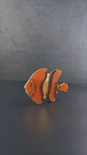 Load and play video in Gallery viewer, Clown fish brooch
